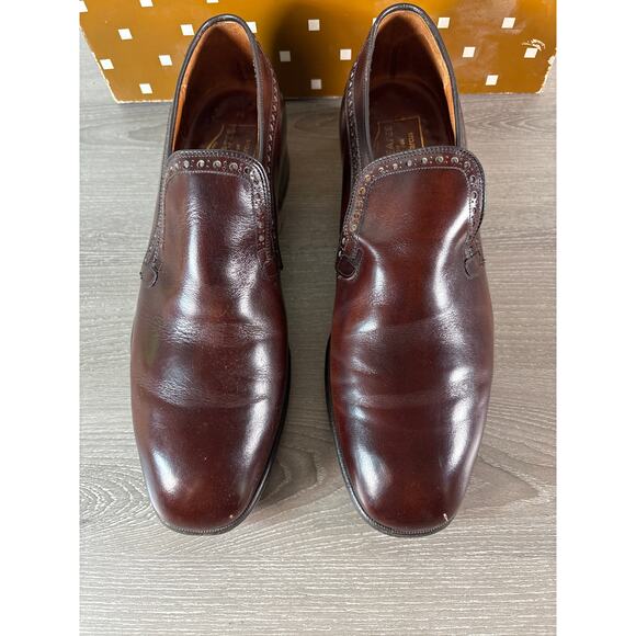 Vintage Alan McAfee London Neiman-Marcus- Men’s Brown Leather Dress Shoes - Picture 4 of 10
